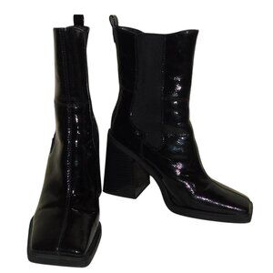 Circus by Sam Edelman Women's Lauren Black Square Toe Chelsea Boots Size 9.5M